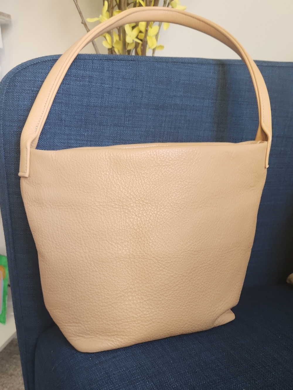 Butterscotch Vegan Leather Shoulder Bag